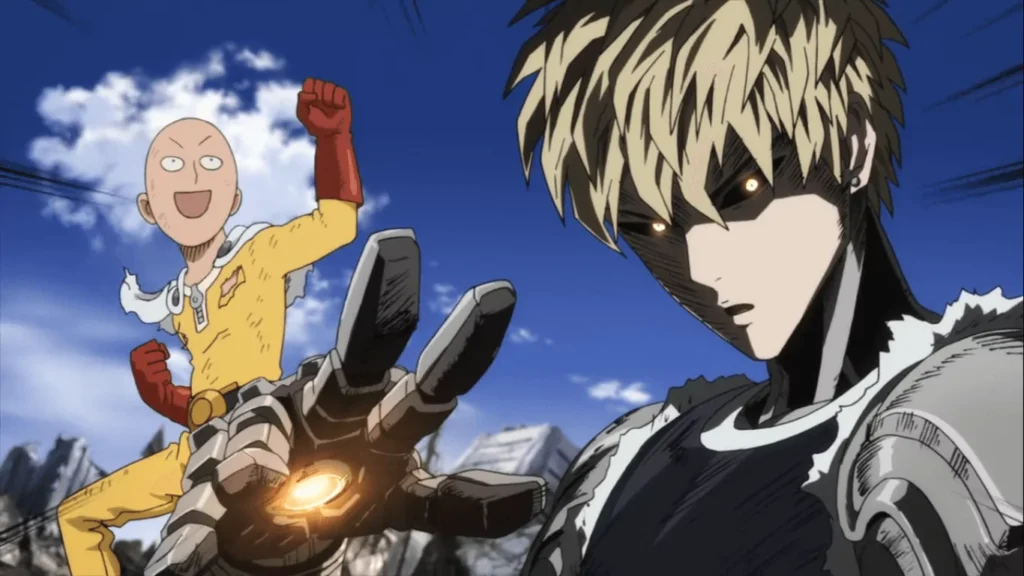 one punch man anime Saitama & Genos